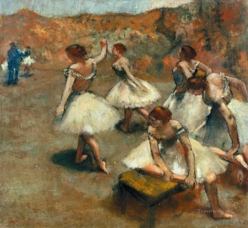 Edgar Degas Painting - ensayar fuera de Edgar Degas
